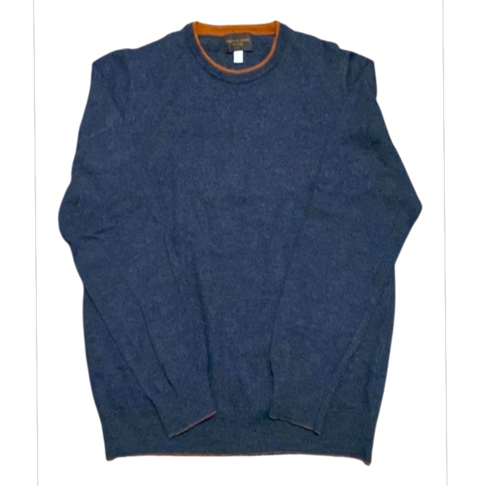 Thomas Dean Italian Made 💯 Extra Fine Marino Wool Size L